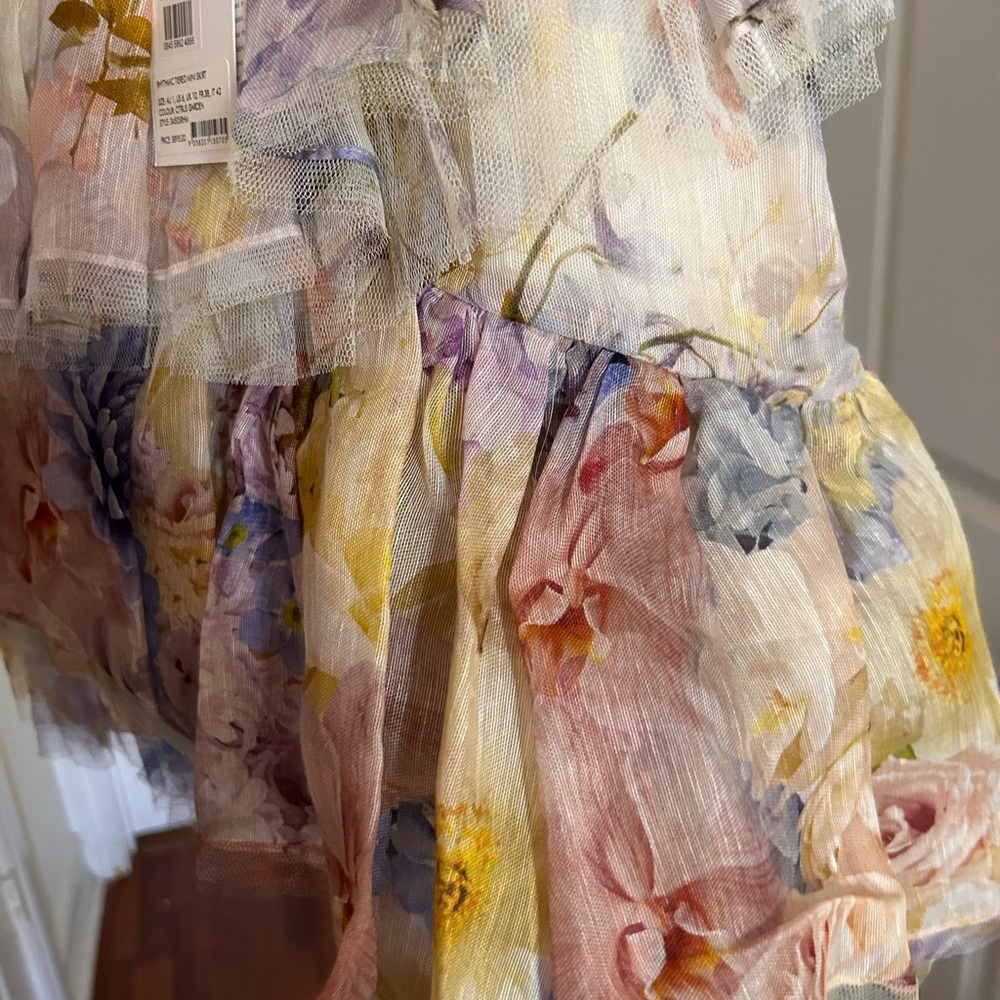 NWT Zimmermann Rhythmic Floral Print Tiered Skirt 1 US6 - Picture 17 of 17